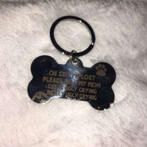 Dog tag warning-swear word (s**t)